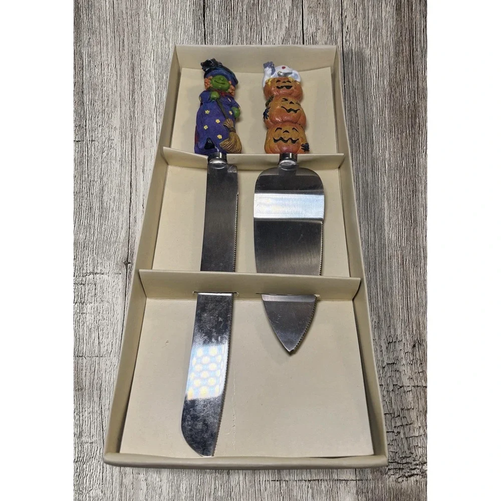 Halloween Themed Cake Knives Open Box
